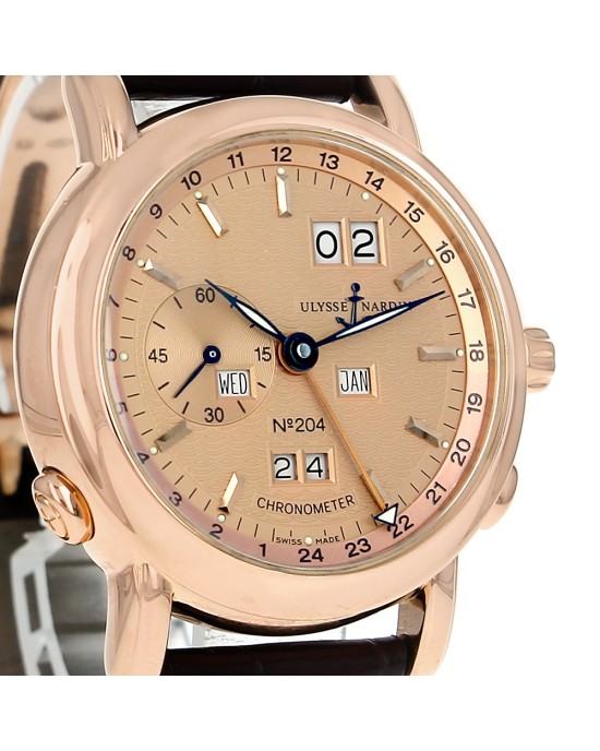 Ulysse Nardin GMT Perpetual Limited Edition Rose Gold 40mm 322-88